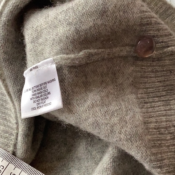 LIGHT GRAY CASHMERE CARDIGAN Fits M/LG VNPLC - Picture 6 of 16